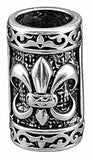 Bartperle Fleur de Lis - Edelstahl
