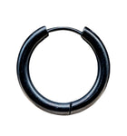 Klappcreole schwarz 16mm - Edelstahl kcschw10