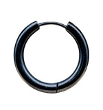 Klappcreole schwarz 16mm - Edelstahl kcschw10