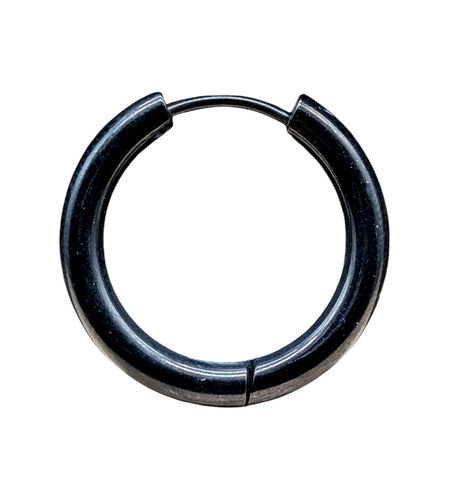 Klappcreole schwarz 16mm - Edelstahl kcschw10