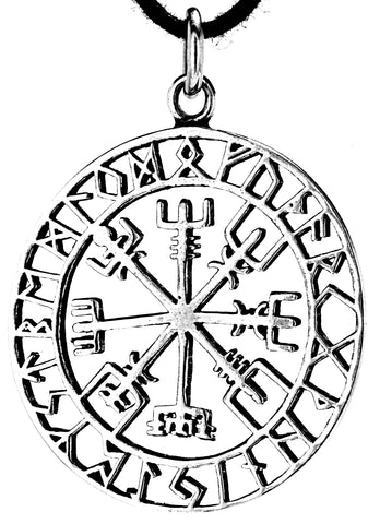 Anhänger 281 Wikinger Kompass - Silber