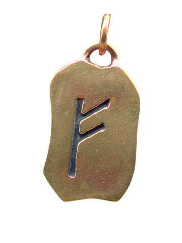 Anhänger 87 Fehu - Bronze
