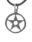 Pentagramm 47 mit Schlangenkette - Silber