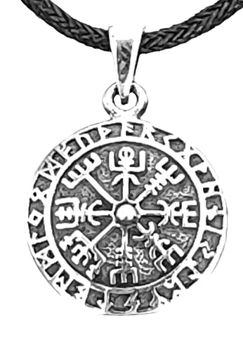 Anhänger 285 Wikinger Kompass - Silber