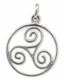Triskele 23 mit Schlangenkette - Silber