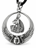 Bast 366 mit Schlangenkette - Silber