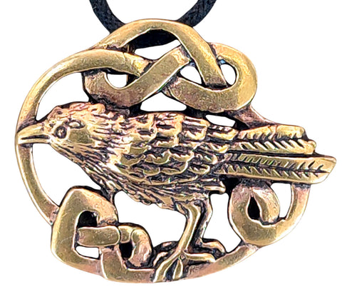 Anhänger 124 Rabe - Bronze