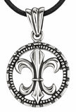 Fleur-de-Lis 239 mit Korbkette - Silber