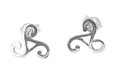 Ohrstecker 40 Triskele - Silber