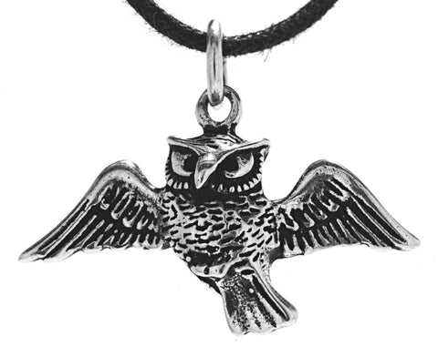 Eule 242 mit Schlangenkette - Silber