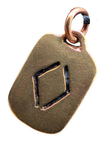 Anhänger 107 Ingwaz - Bronze