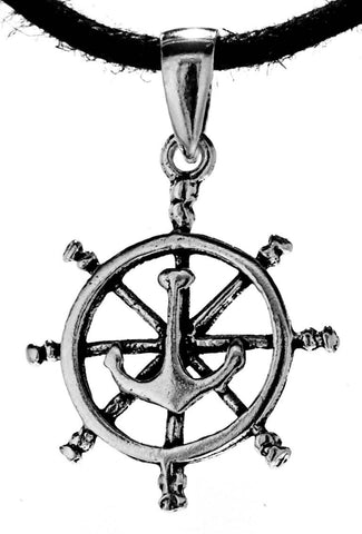 Anhänger 266 Steuerrad - Silber