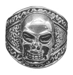 Ring Totenkopf Gr. 62-70 - Edelstahl