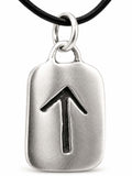 Rune Tiwaz 156 mit Schlangenkette - Silber