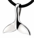 Walflosse 128 mit Schlangenkette - Silber