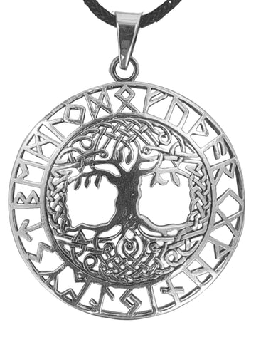 Lebensbaum 210 mit Schlangenkette - Silber