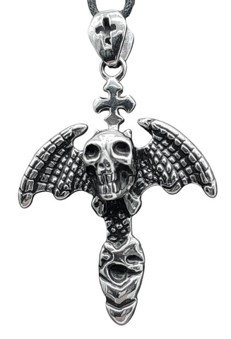 Anhänger 87 Totenkopf - Edelstahl