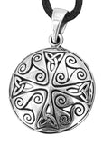 Triskele 25 mit Korbkette - Silber