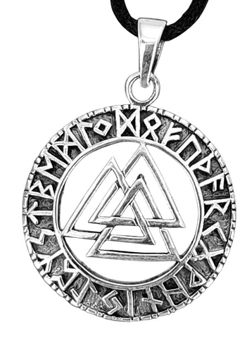 Wotansknoten 215 mit Schlangenkette - Silber