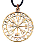 Anhänger 122 Wikinger Kompass - Bronze