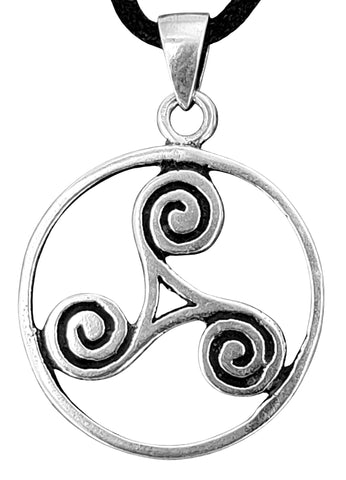 Triskele 24 mit Schlangenkette - Silber