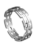 Ring Kettendesign, Gr. 54-74 (ring8) - Silber