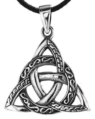 Keltenknoten 232 mit Schlangenkette - Silber