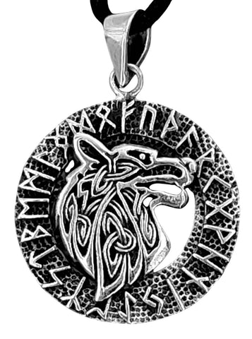 Anhänger 353 Wolfskopf - Silber