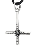 Kreuz 65 mit Schlangenkette - Silber