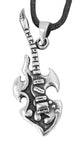 Gitarre 38 mit Schlangenkette - Silber