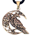 Anhänger 158 Rabe im Mond - Bronze