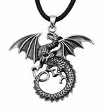 Drache 236 mit Schlangenkette - Silber