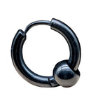 Klappcreole schwarz 10 x 2,5 mm - Edelstahl kcschw11