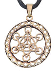 Anhänger 163 Metatrons Würfel - Bronze