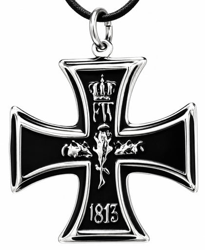 Eisernes Kreuz 169 mit Panzerkette - Edelstahl