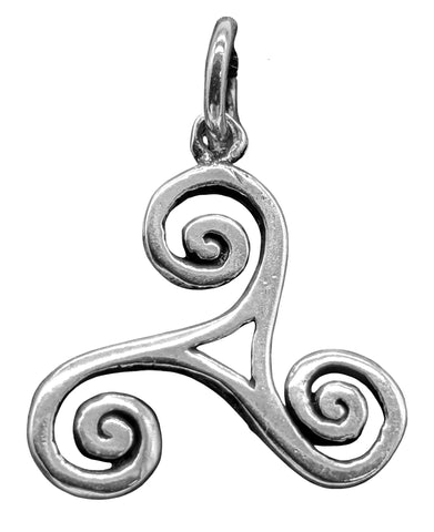 Triskele 162 mit Schlangenkette - Silber