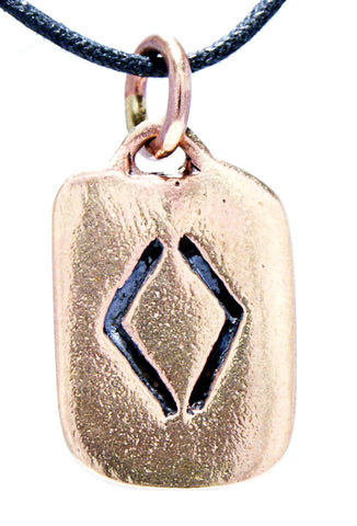 Anhänger 107 Ingwaz - Bronze