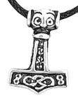 Thorshammer 66 mit Schlangenkette - Silber