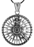 Windrose 203 mit Königskette - Edelstahl