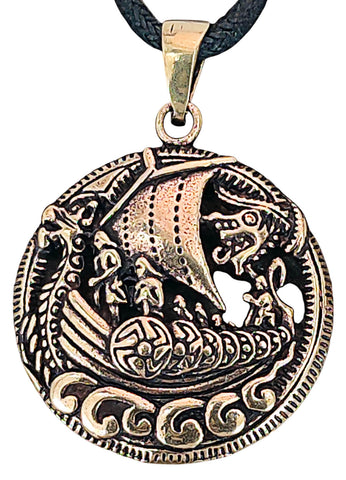 Anhänger 153 Wikinger-Schiff - Bronze