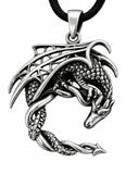 Drache 288 mit Schlangenkette - Silber