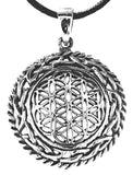 Anhänger 256 Blume des Lebens - Silber