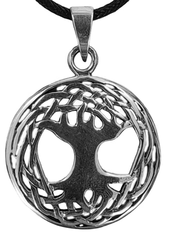 Lebensbaum 90 mit Schlangenkette - Silber