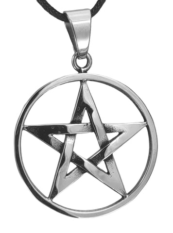 Pentagramm 153 mit Panzerkette - Edelstahl