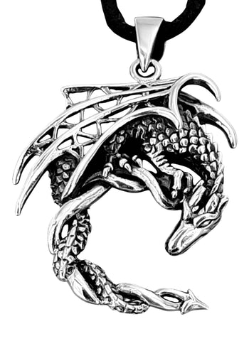 Anhänger 288 Drache - Silber