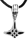 Thorshammer 70 mit Schlangenkette - Silber