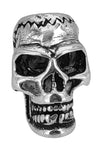 Bartperle Totenkopf - Silber