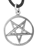 Pentagramm 53 mit Schlangenkette - Silber