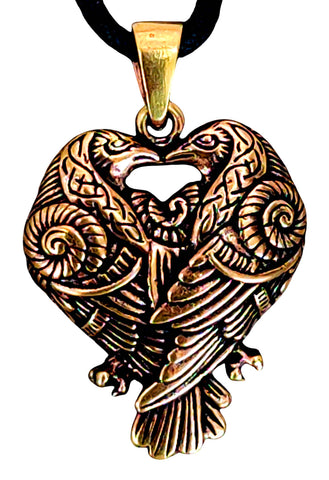 Anhänger 159 Raben - Bronze