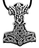 Thorshammer 293 mit Schlangenkette - Silber